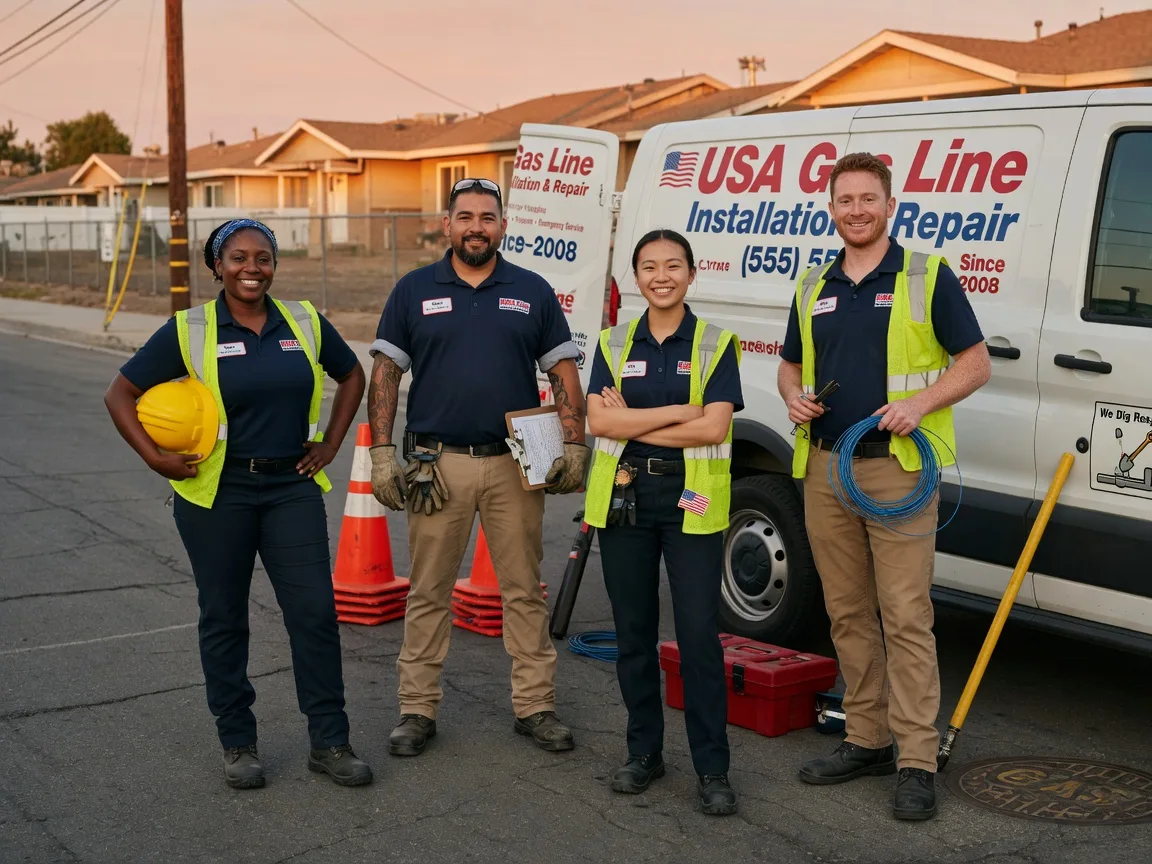 Gas Line Installation company in Broaddus, TX